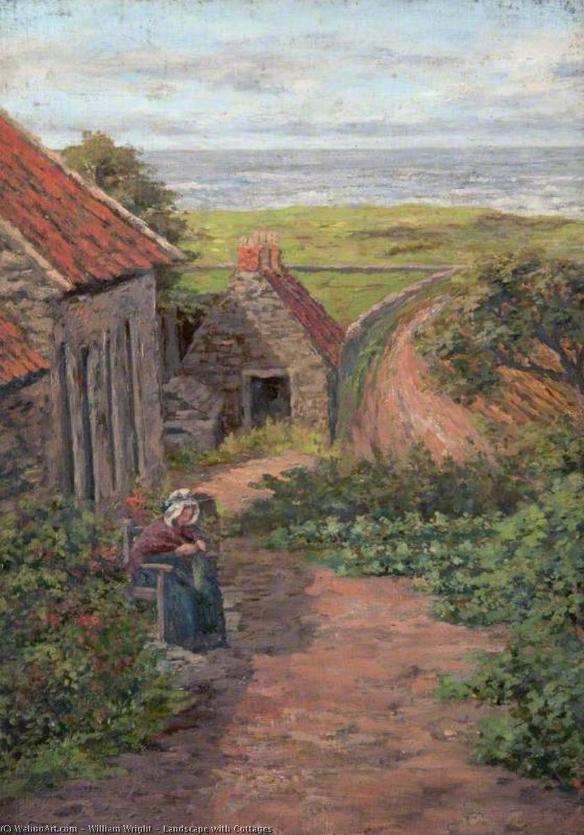 Landscape With Cottages — William Wright