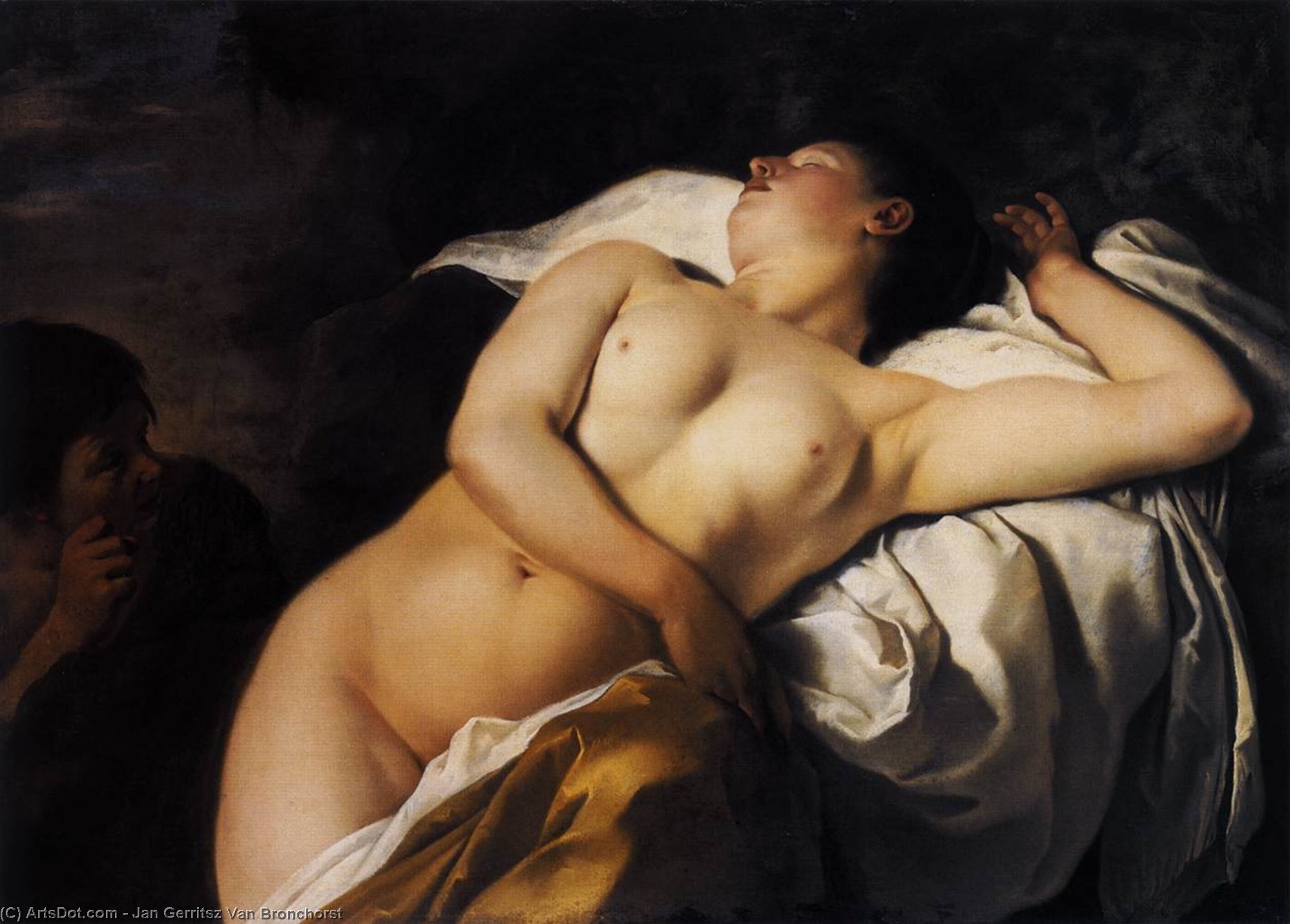 Sleeping Nymph And Shepherd — Jan Gerritsz Van Bronchorst