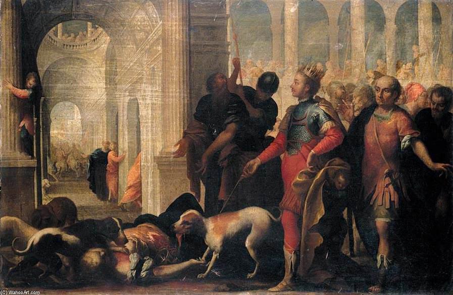 Queen Jezabel Being Punished By Jehu — Andrea Celesti