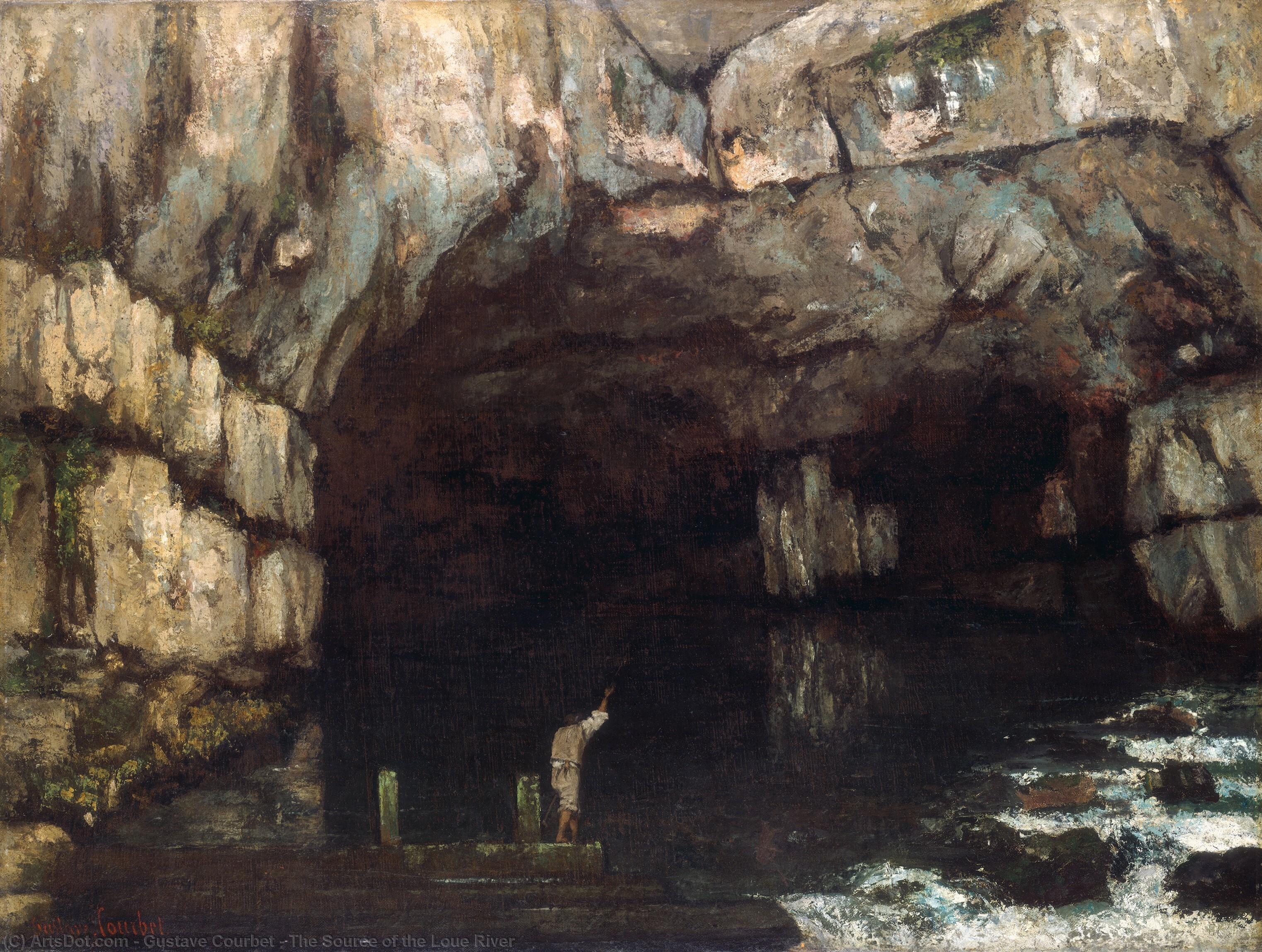 The Source Of The Loue River — Gustave Courbet