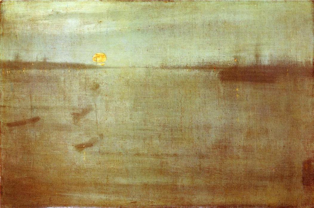 Nocturne: Blue And Gold - Southampton Water — James Abbott Mcneill Whistler