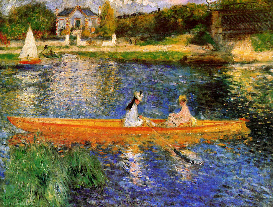 Banks Of The Seine At Asnieres — Pierre-auguste Renoir