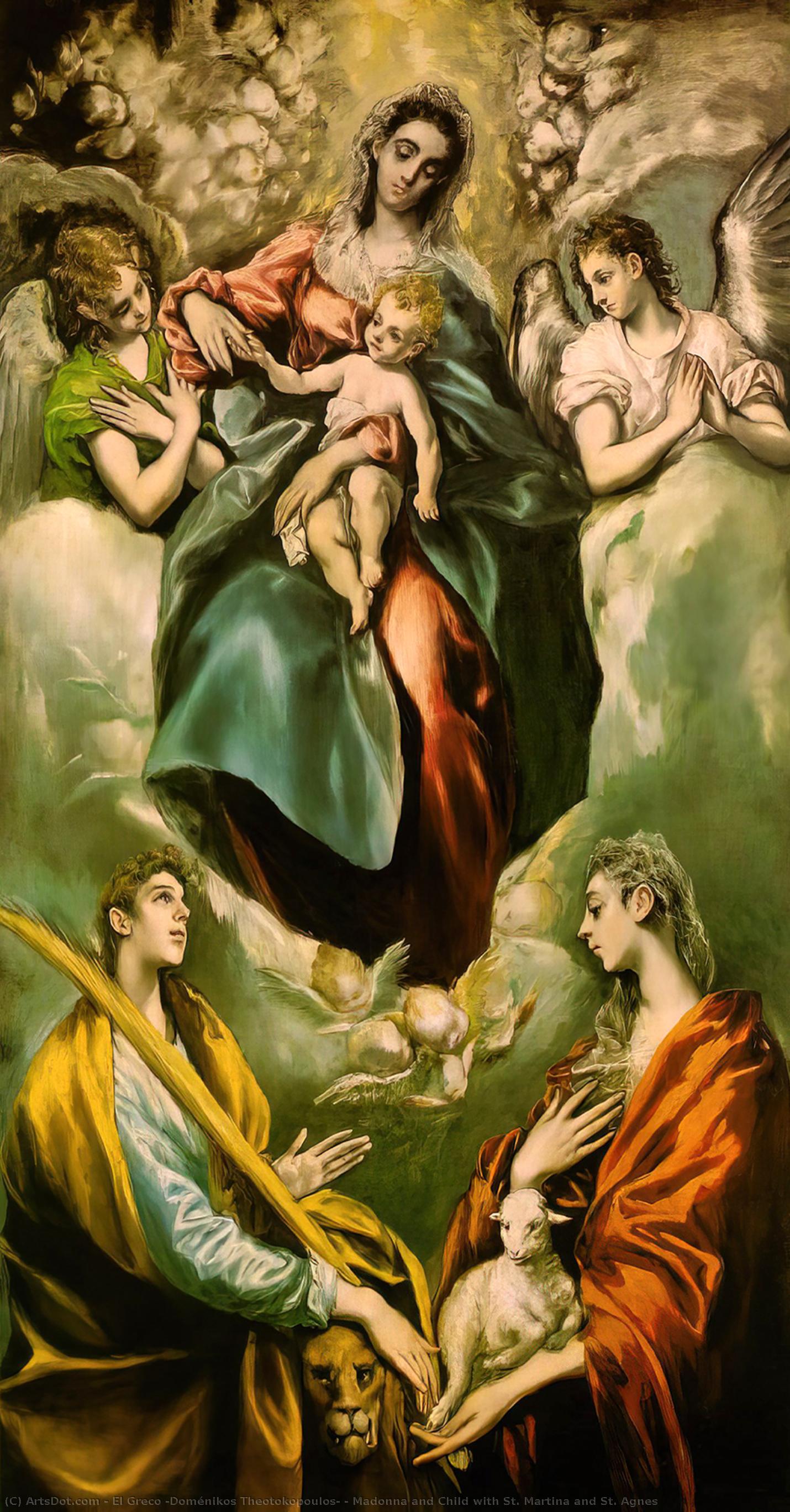 Madonna And Child With St. Martina And St. Agnes — El Greco