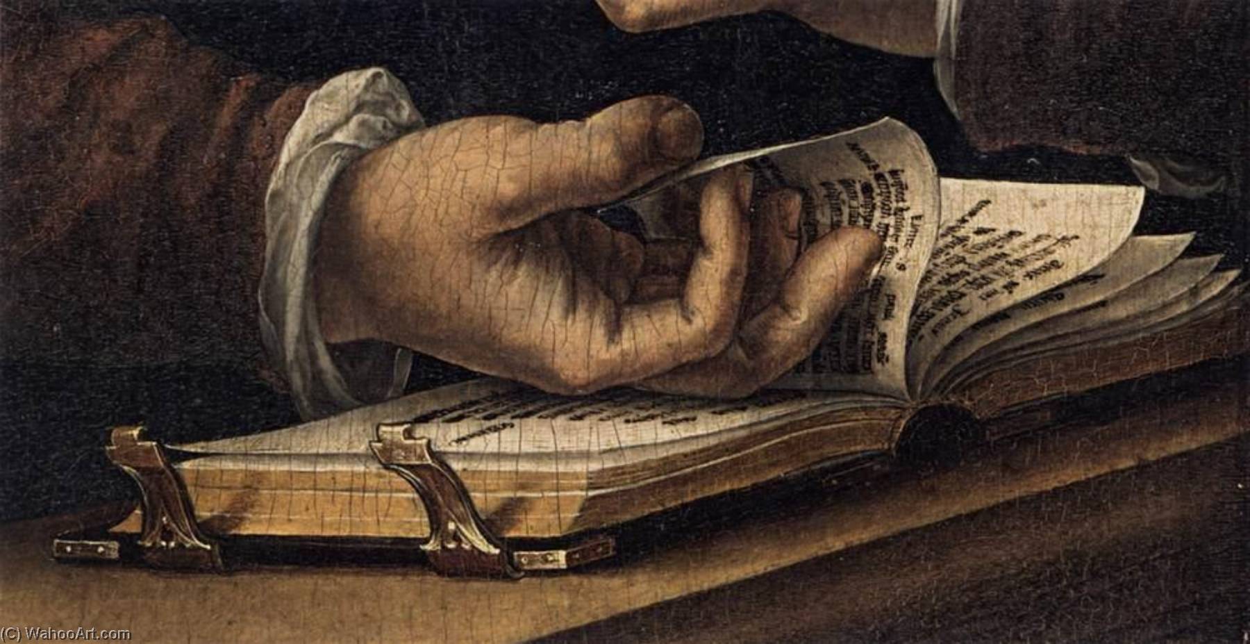 The Norfolk Triptych (left Wing, Detail) — Jan Gossart