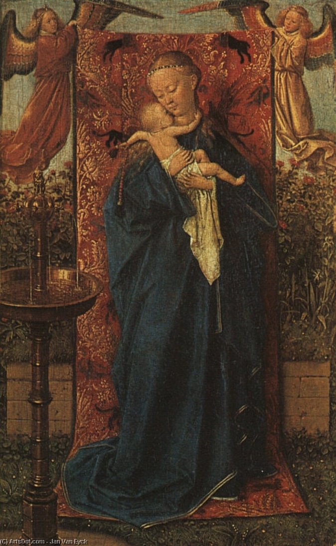 Madonna By The Fountain — Jan Van Eyck