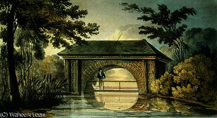 A Bridge And A Boat House, — John Buonarotti Papworth