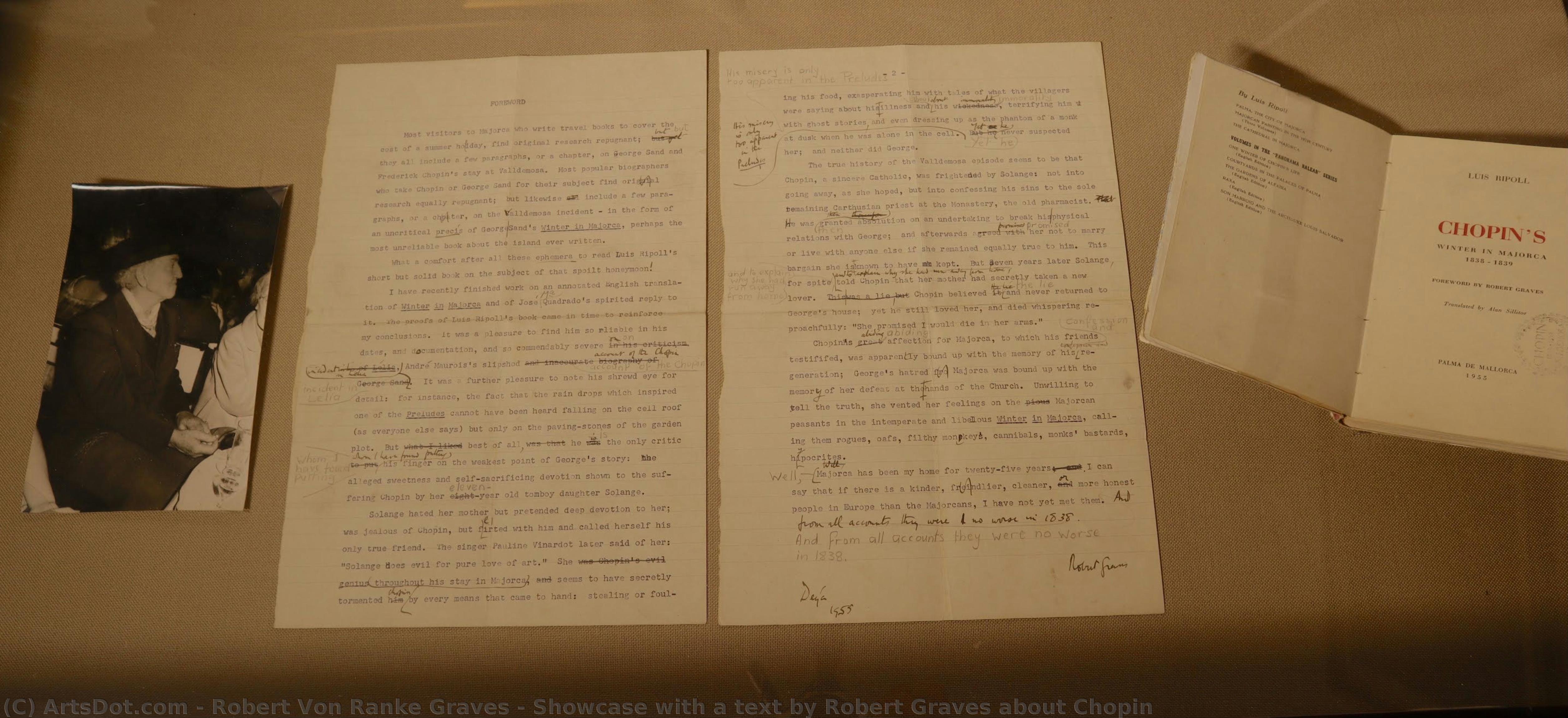 Showcase With A Text By Robert Graves About Chopin — Robert Von Ranke Graves