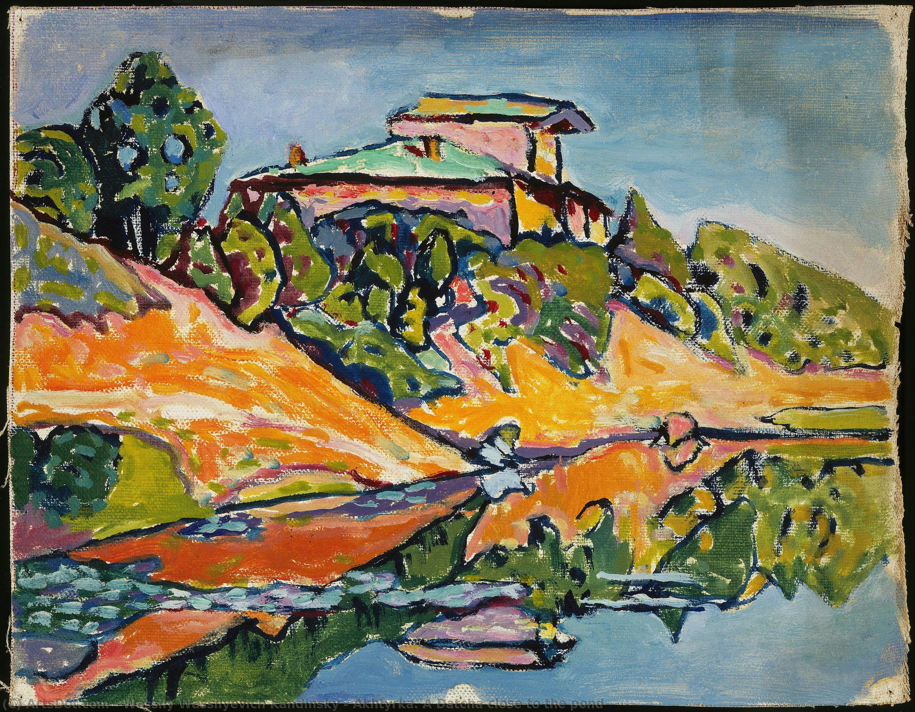 Akhtyrka. A Datcha Close To The Pond — Wassily Wassilyevich Kandinsky