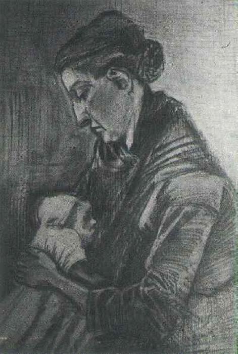 Sien Nursing Baby — Vincent Willem Van Gogh