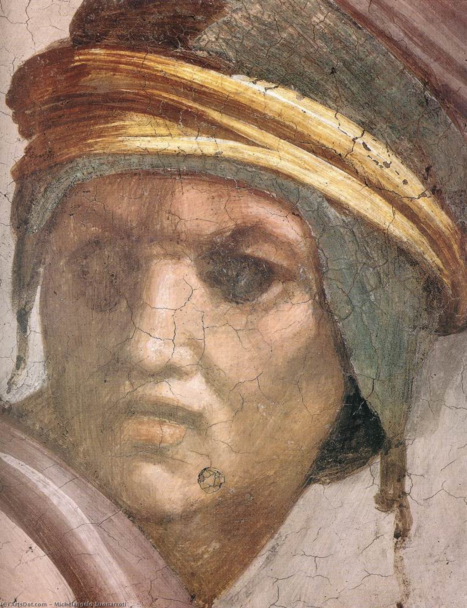 Zerubbabel - Abiud - Eliakim (detail) — Michelangelo Buonarroti