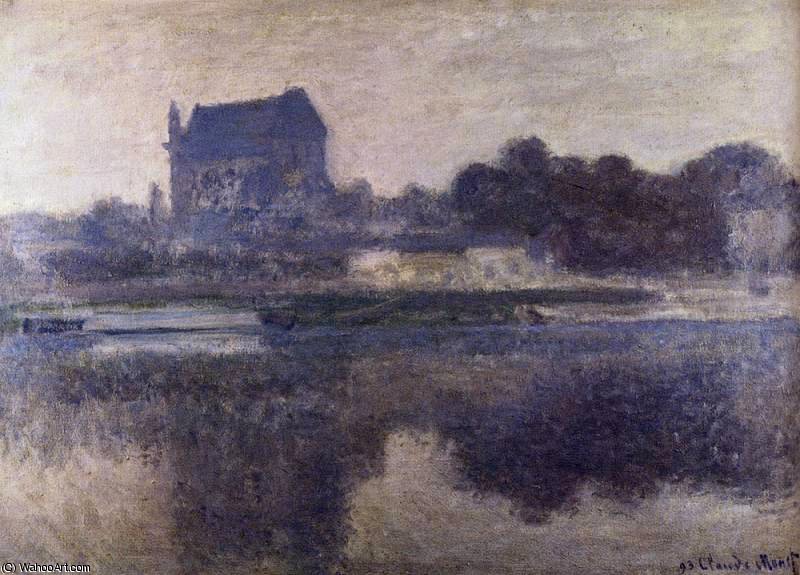The Church Of Vernon In The Mist — Claude Monet