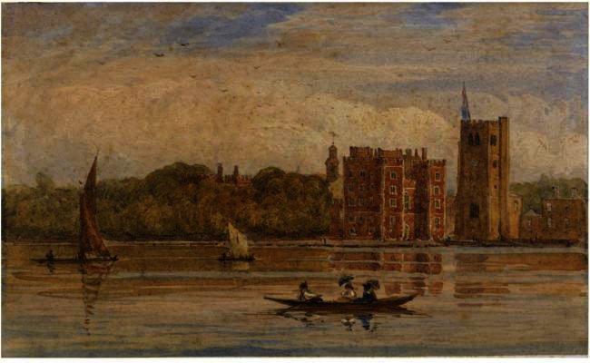 Boating Before Lambeth Palace, London — David Cox