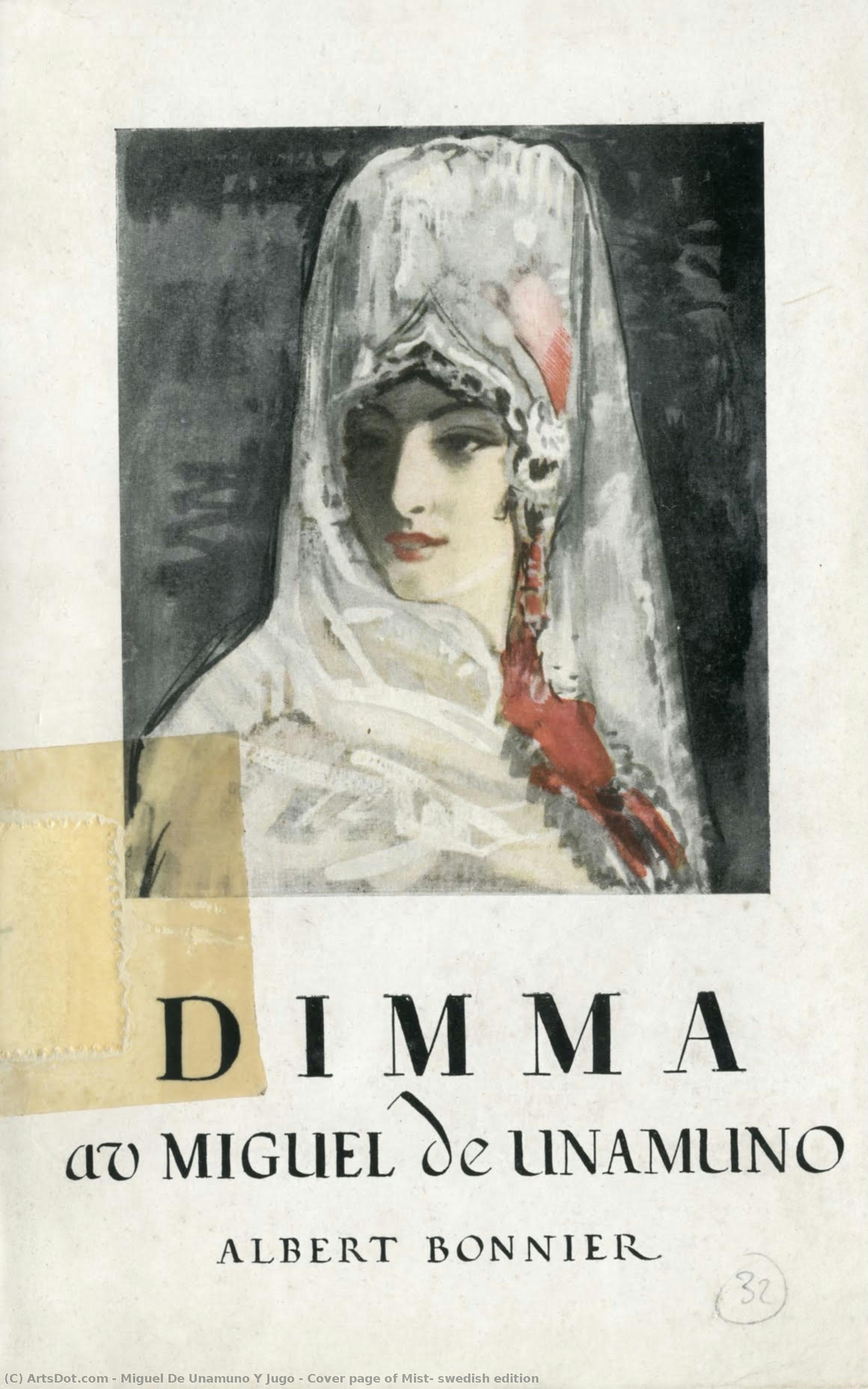 Cover Page Of Mist, Swedish Edition — Miguel De Unamuno