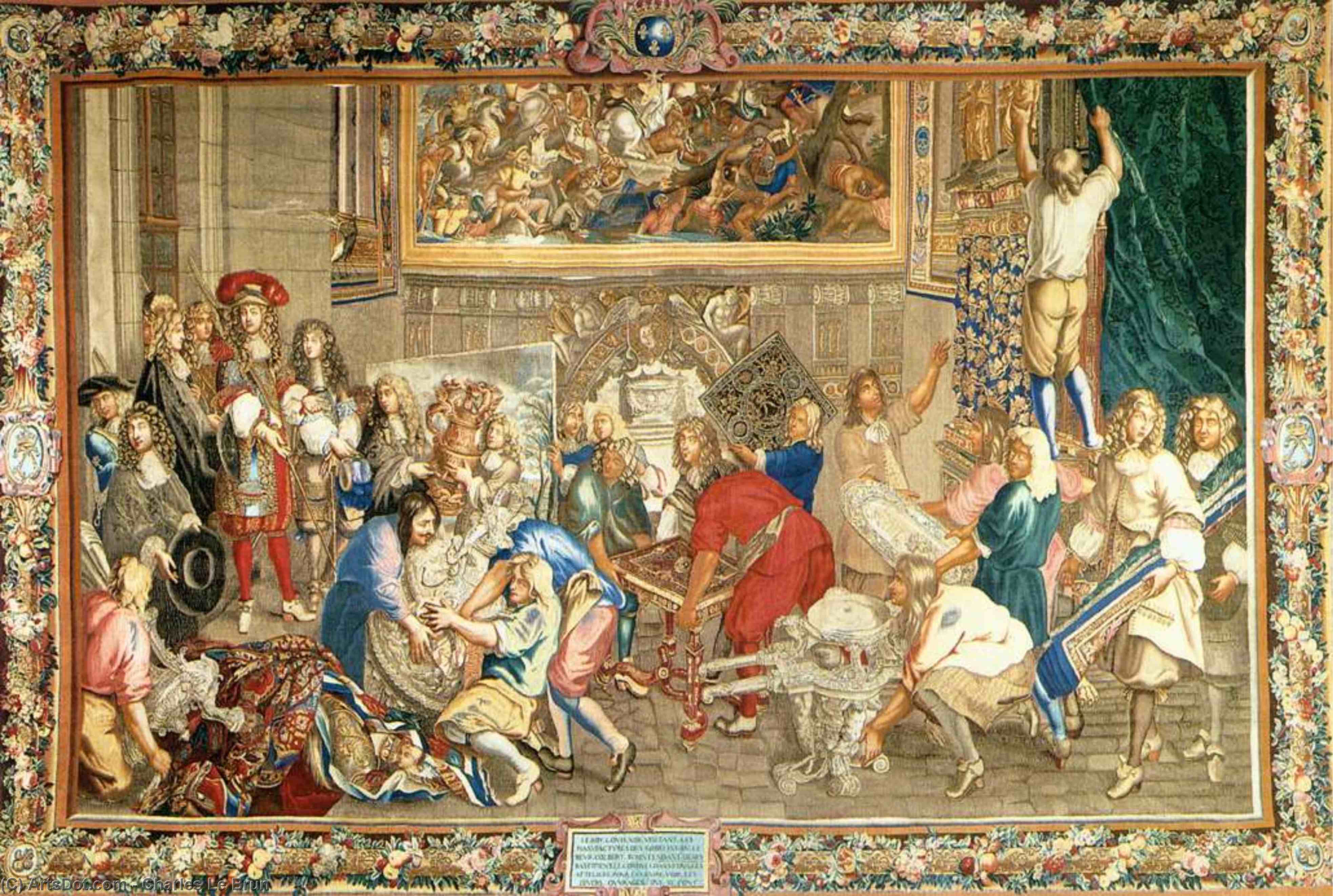 Louis Xiv Visiting The Gobelins Factory — Charles Le Brun