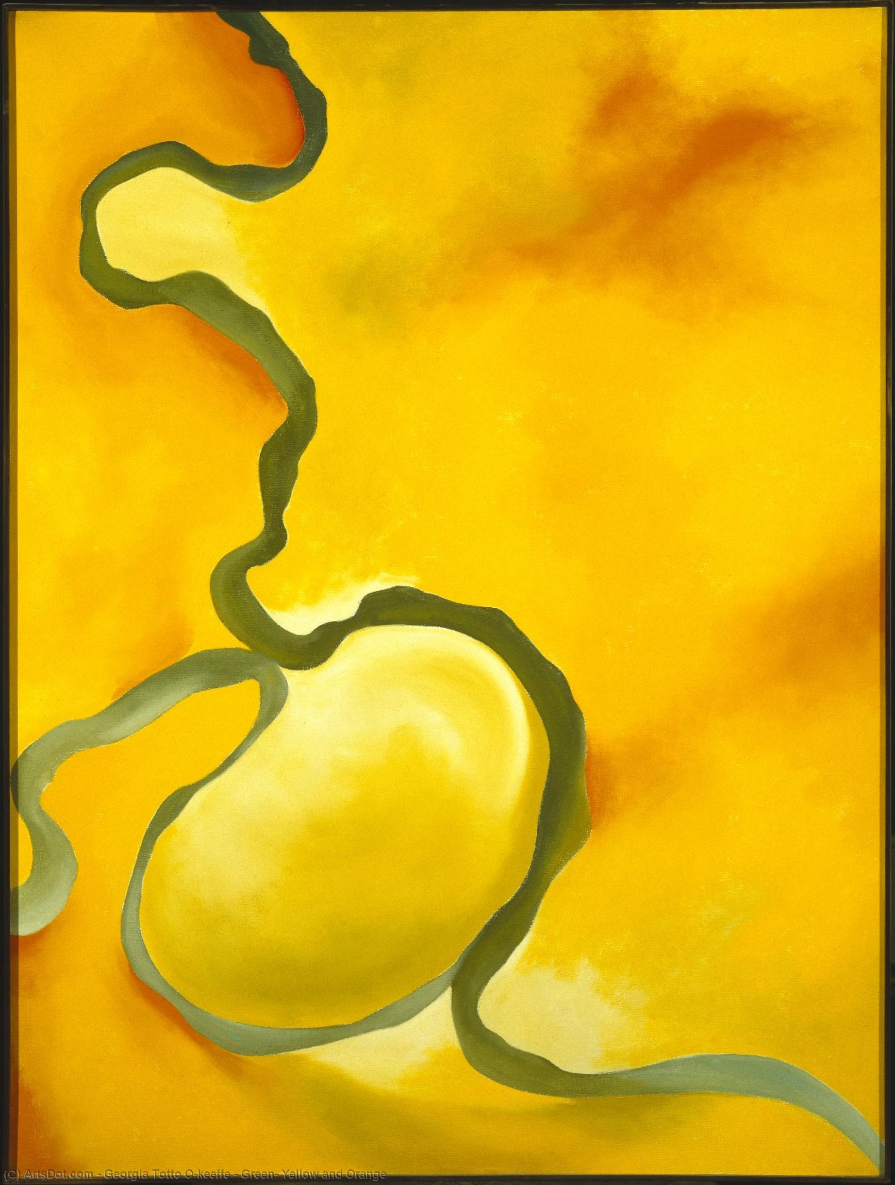 Green, Yellow And Orange — Georgia O'keeffe