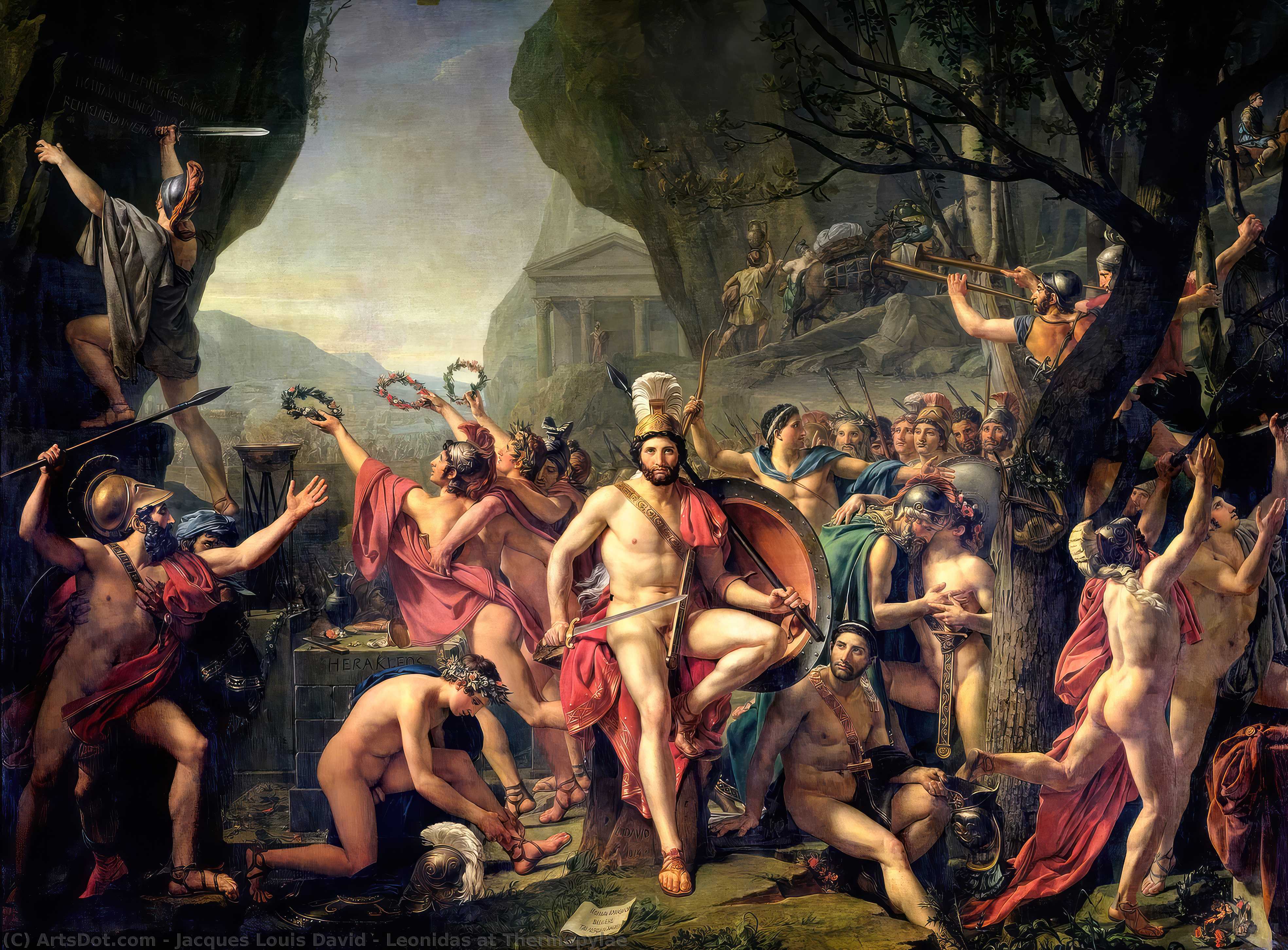 Leonidas At Thermopylae — Jacques-louis David