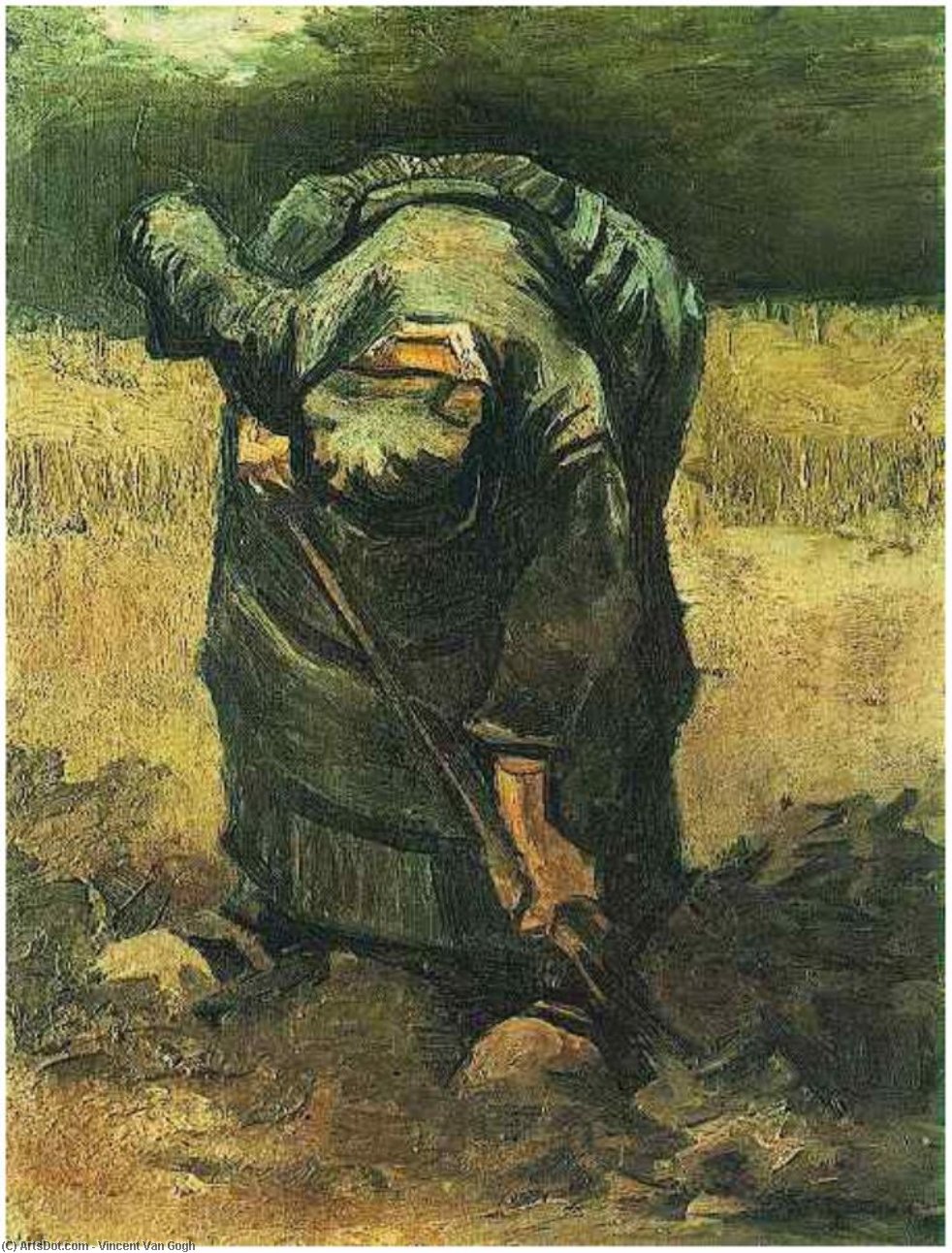 Peasant Woman Digging — Vincent Willem Van Gogh