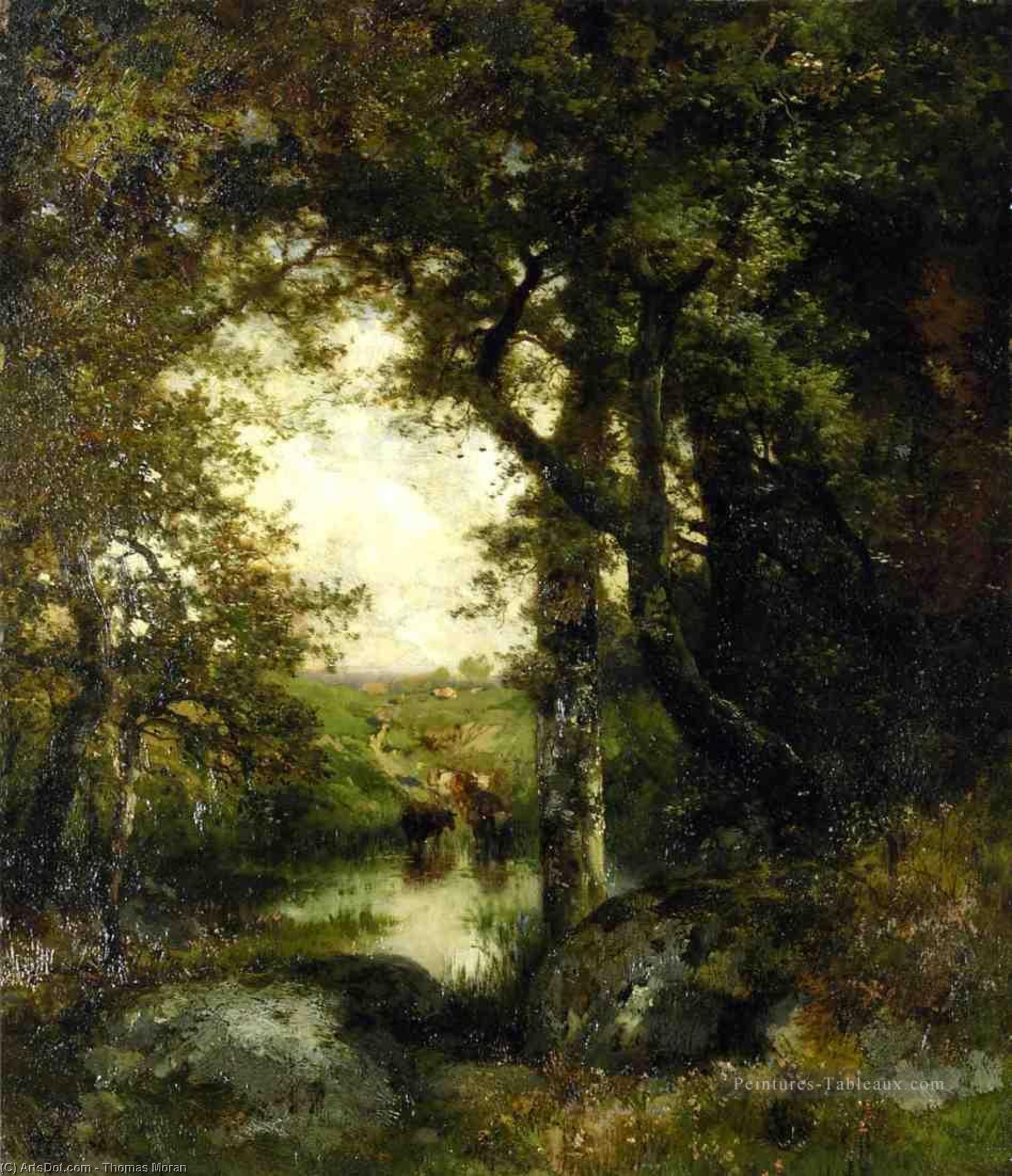 Pool In The Forest, Long Island — Thomas Moran
