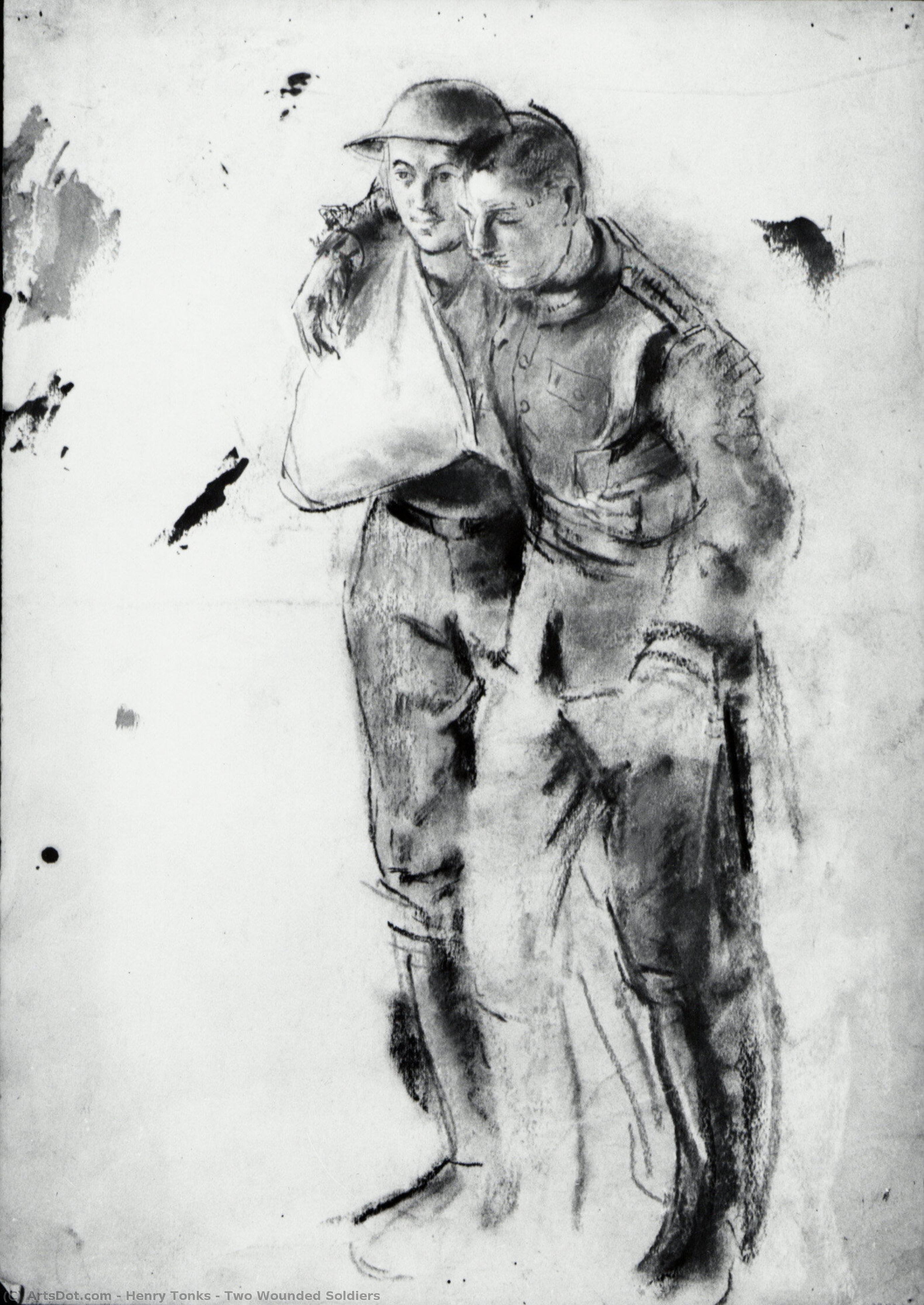 Two Wounded Soldiers — Henry Tonks