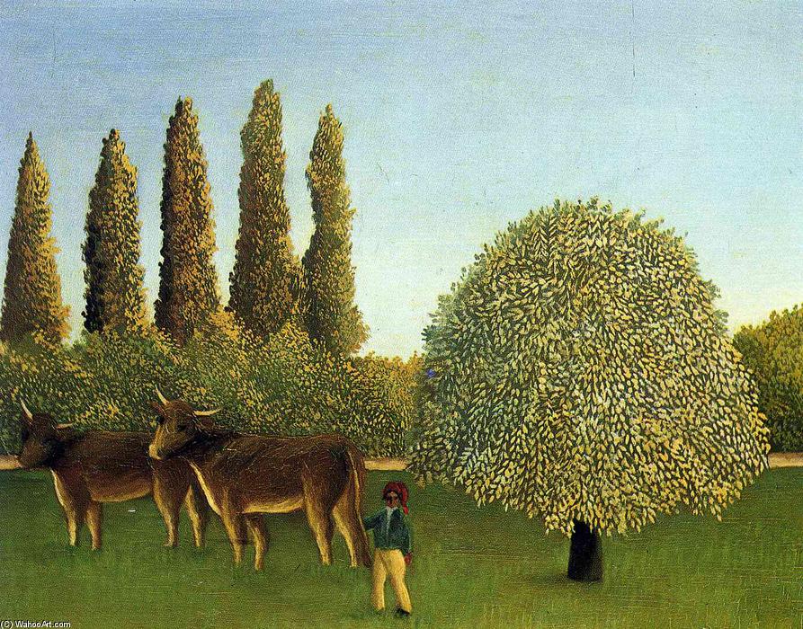 In The Fields — Henri Julien Félix Rousseau (le Douanier)