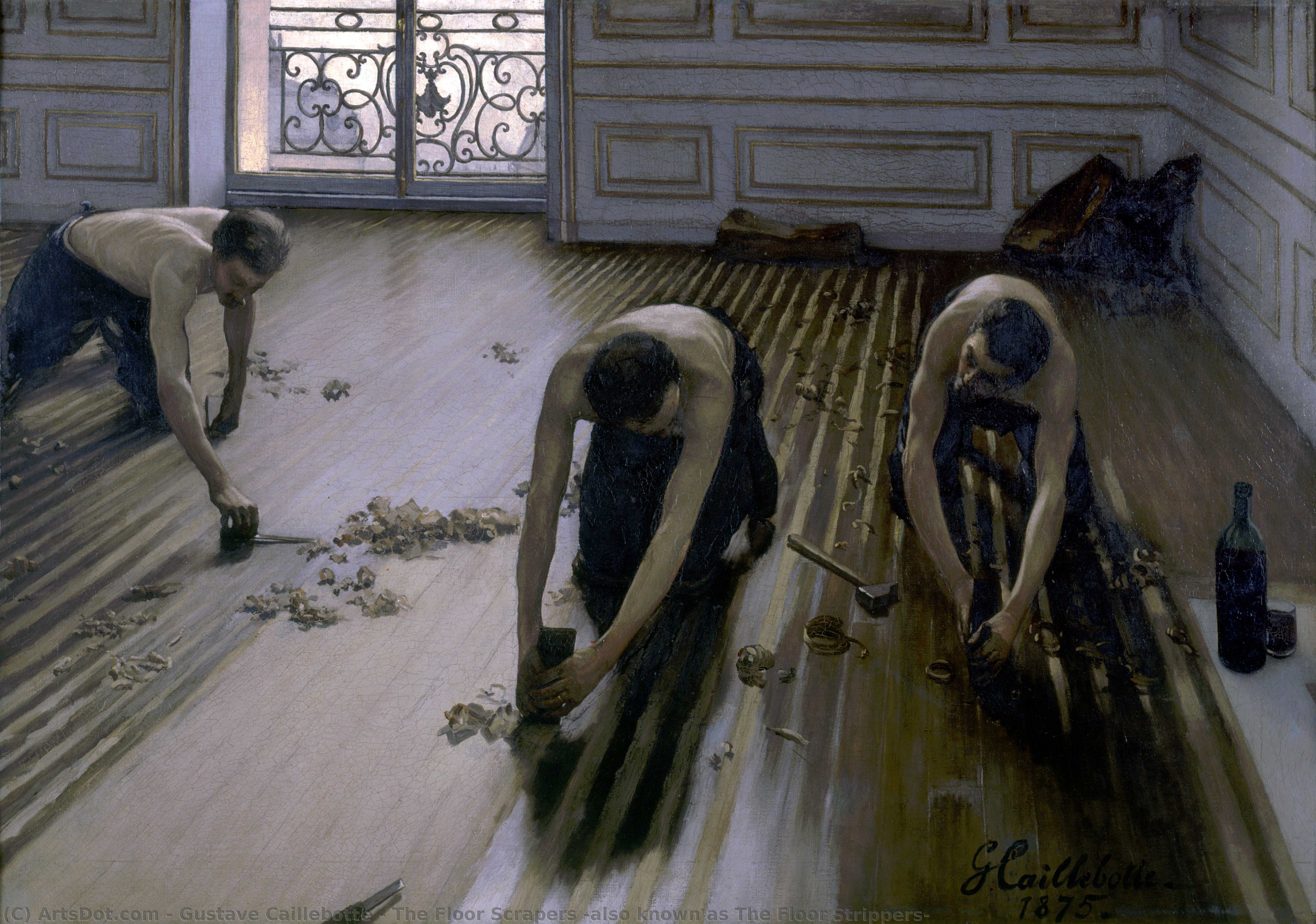 The Floor Scrapers (also Known As The Floor Strippers) — Gustave Caillebotte