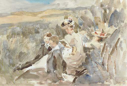 Resting Among The Sand Hills — Henry Tonks