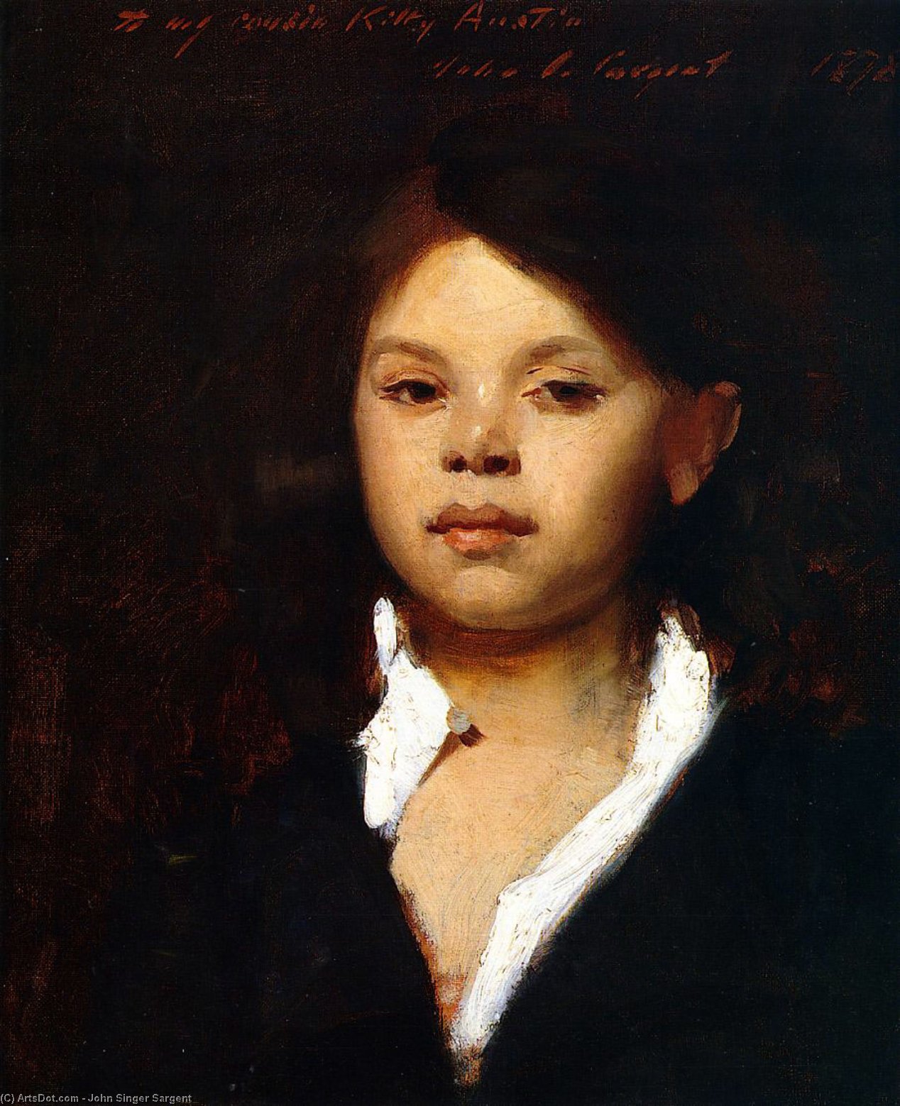 Head Of An Italian Girl — John Singer Sargent