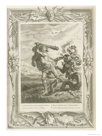 Picart Hercules Fights The Lernian Hydra — Bernard Picart