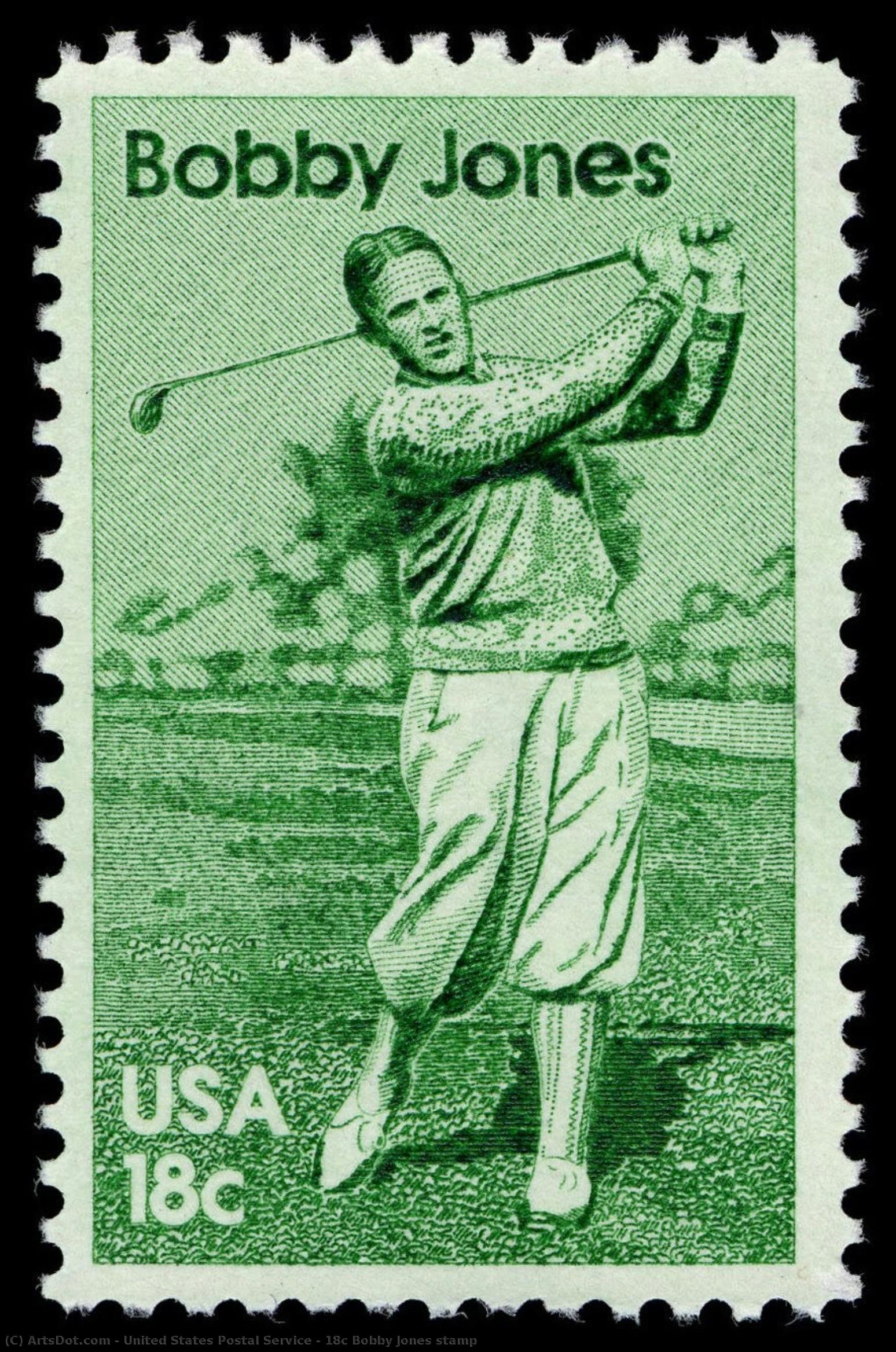 18c Bobby Jones Stamp — United States Postal Service