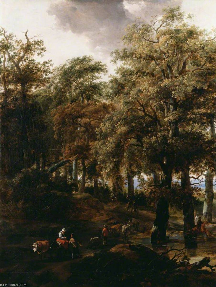 A Road Through A Wood — Nicolaes Pietersz Berchem