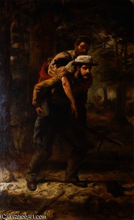 Ross Lewis Mangles Saving A Wounded Soldier — Chevalier Louis William Desanges