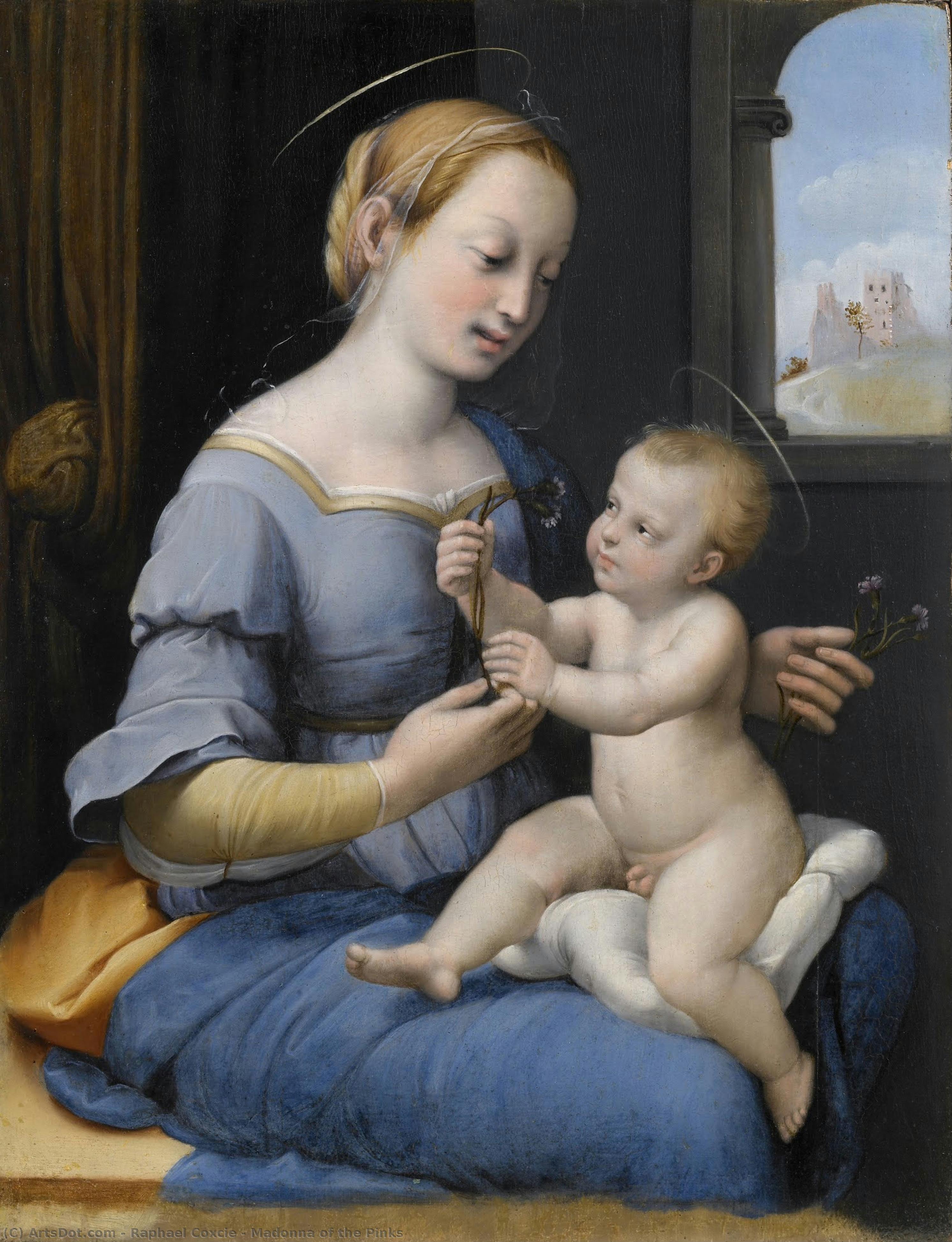 Madonna Of The Pinks — Raphael Coxcie