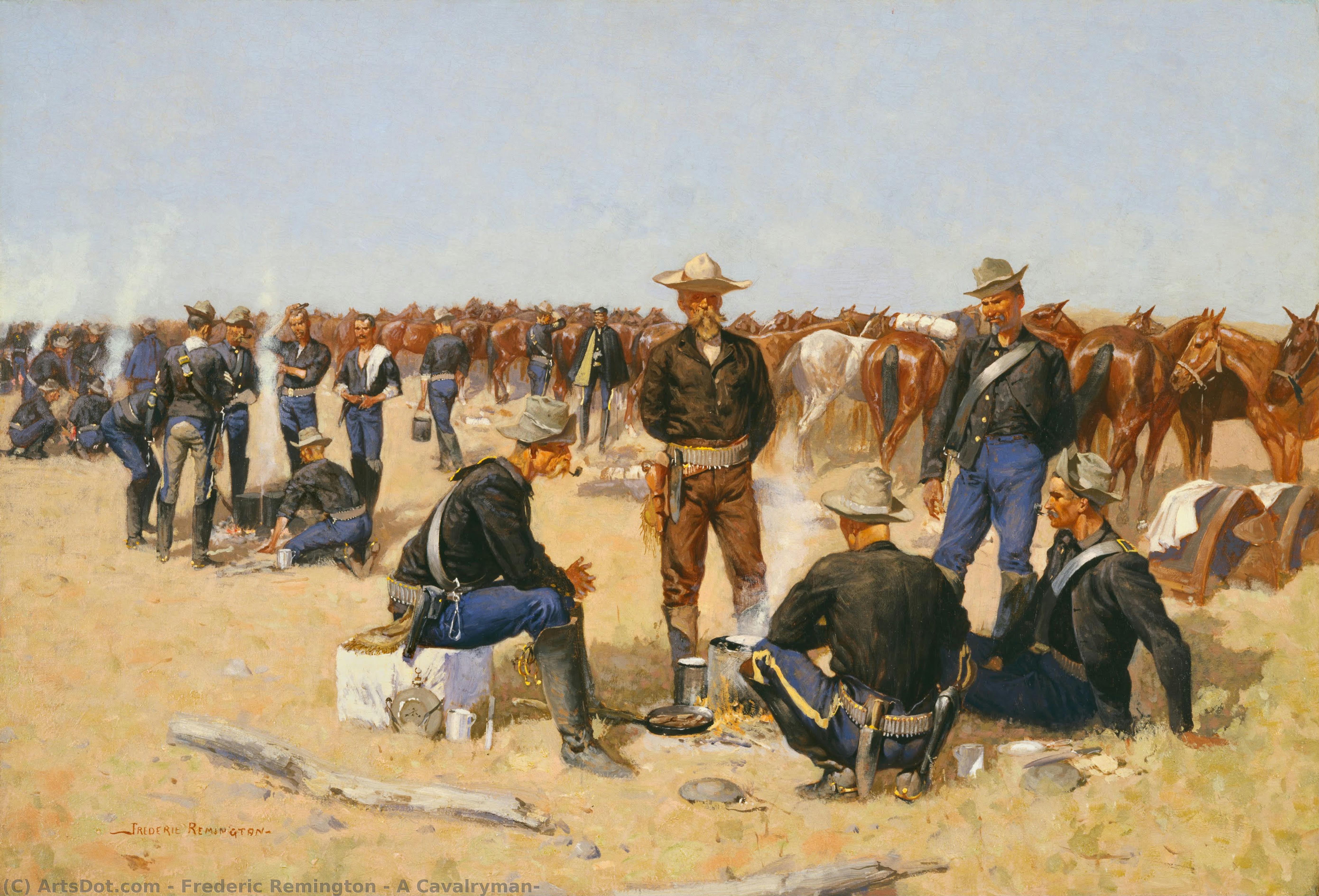 A Cavalryman — Frederic Remington