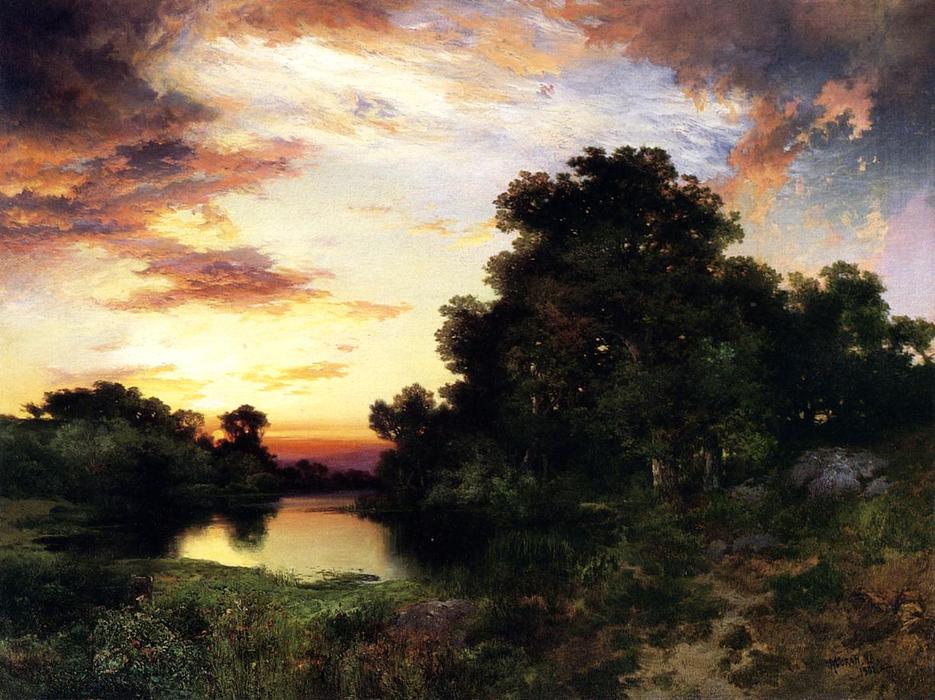 Sunset On Long Island 1 — Thomas Moran