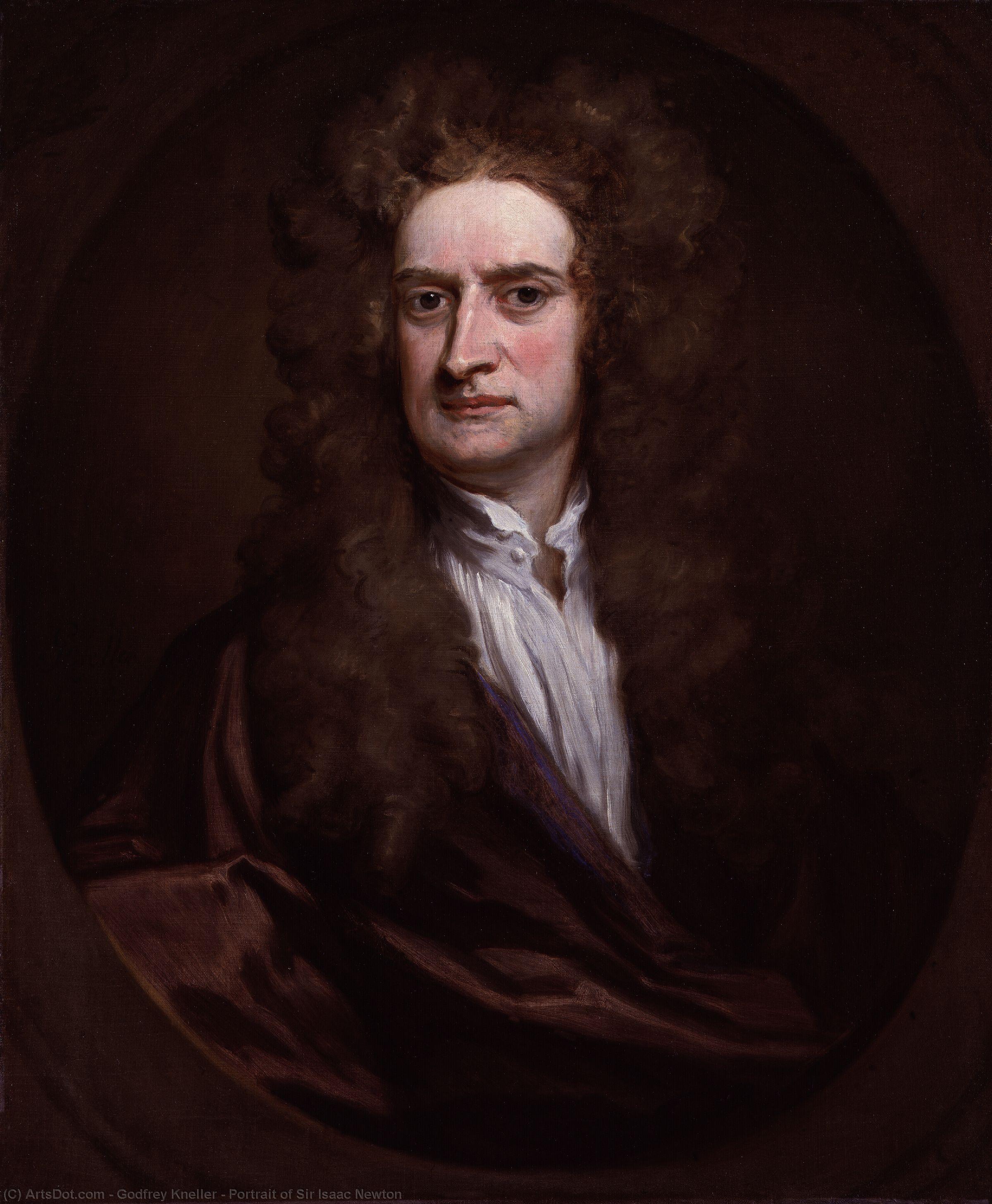 Portrait Of Sir Isaac Newton — Bt Sir Godfrey Kneller