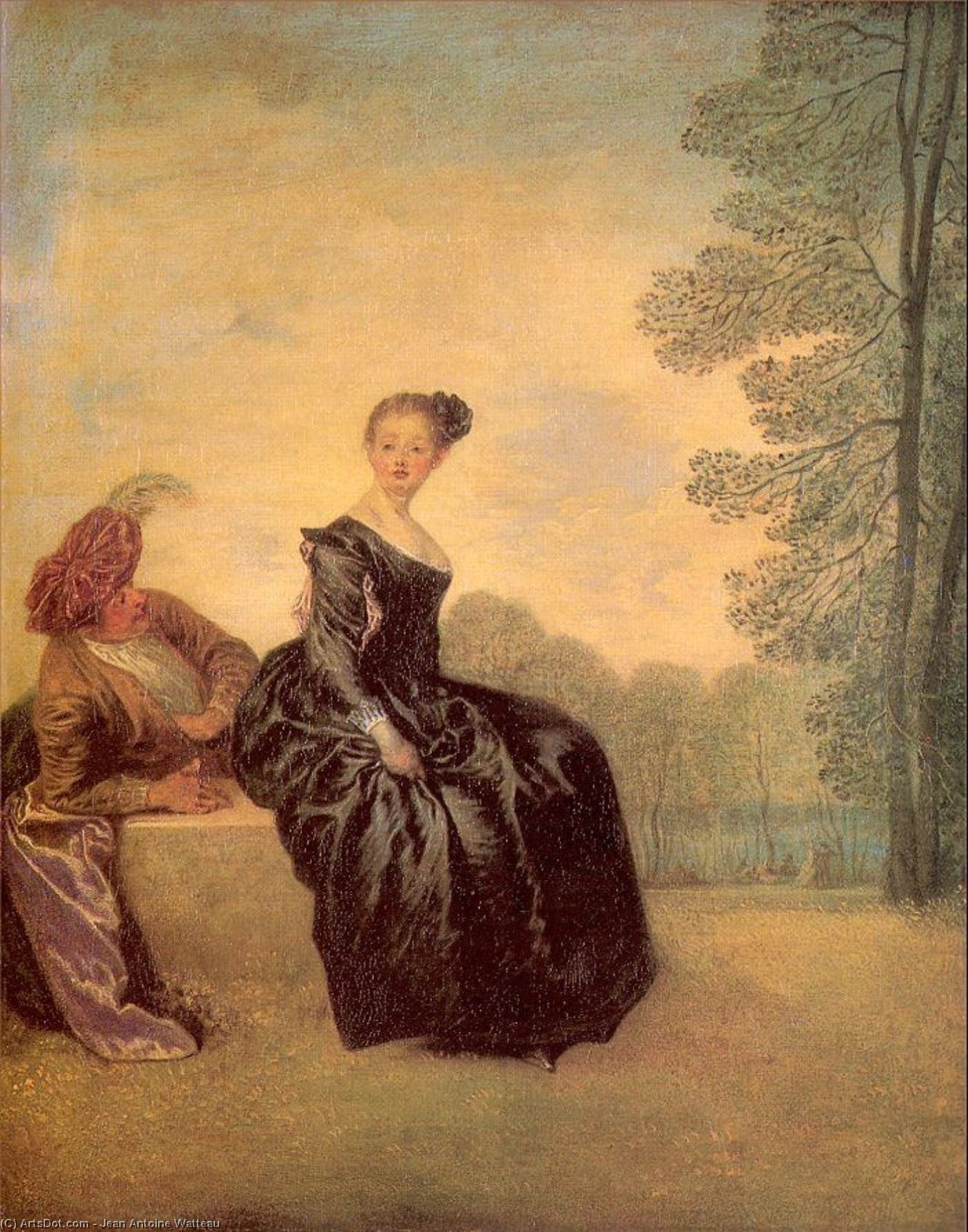 The Sulky Woman — Jean-antoine Watteau