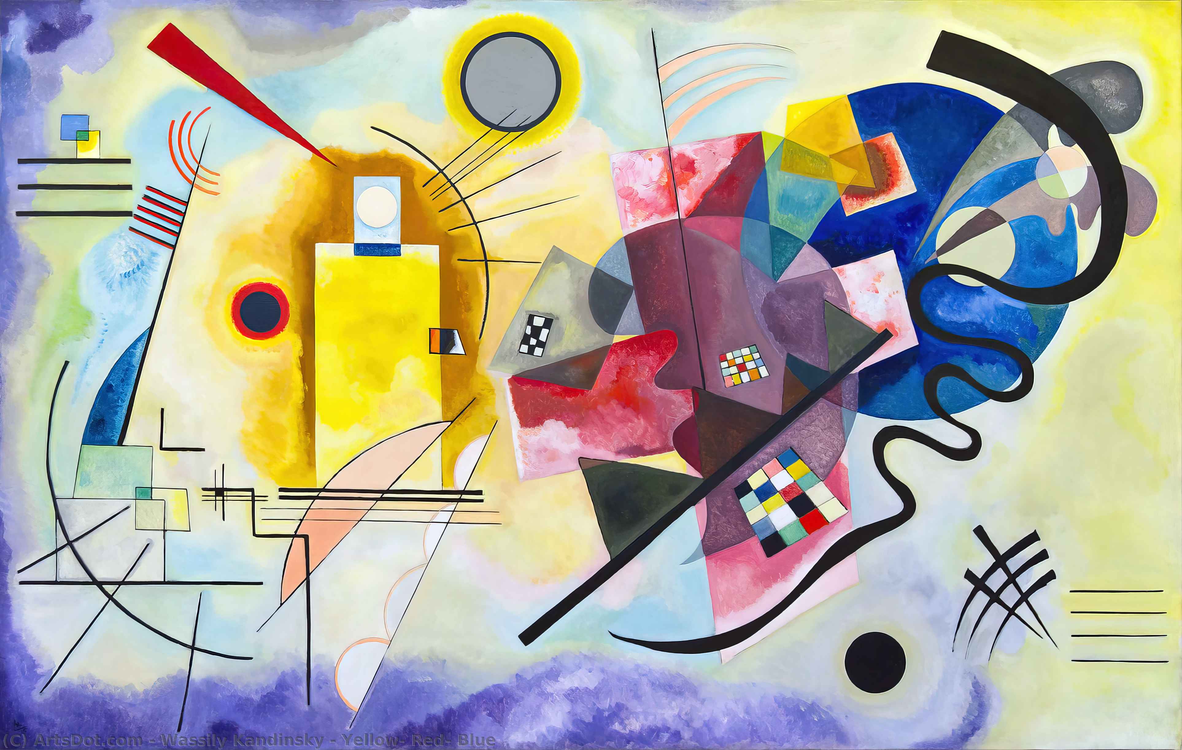 Yellow, Red, Blue — Wassily Wassilyevich Kandinsky