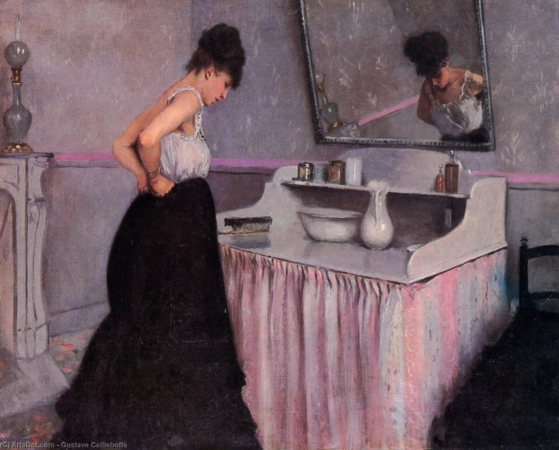 Woman At A Dressing Table — Gustave Caillebotte