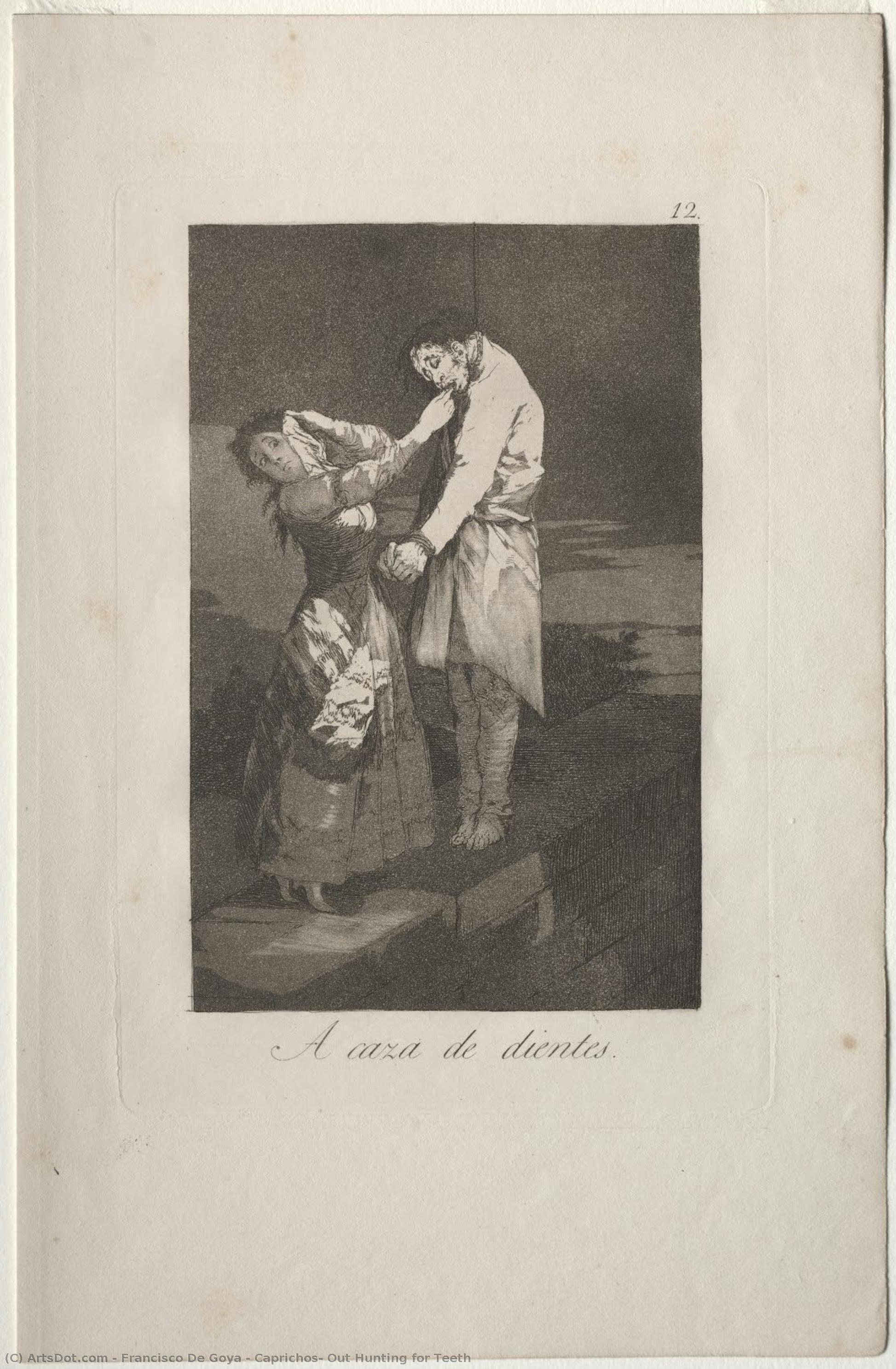 Caprichos: Out Hunting For Teeth — Francisco José De Goya Y Lucientes