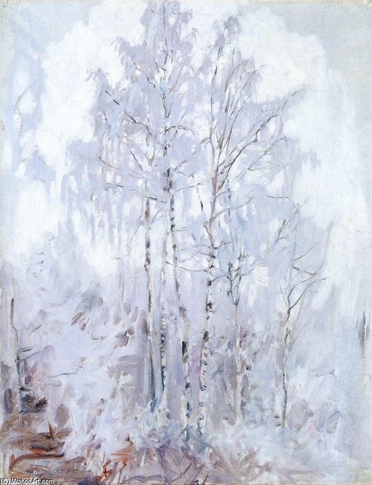Frosty Birch Trees — Akseli Gallen-kallela