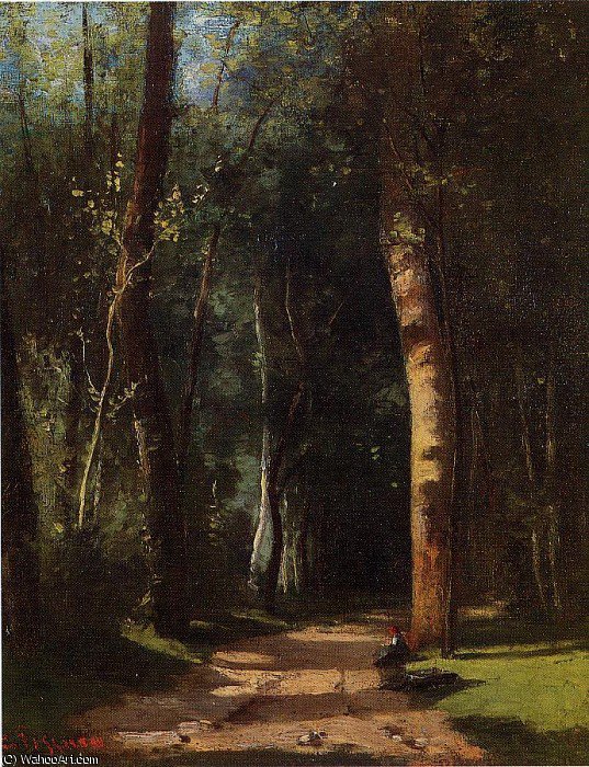 In The Woods — Camille Pissarro