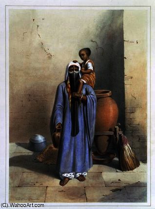 Fellah Woman And Child — Émile Prisse D'avennes