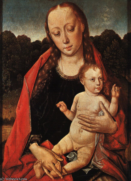 The Virgin And Child, Panel Painting, Musée Royal D — Dieric Bouts
