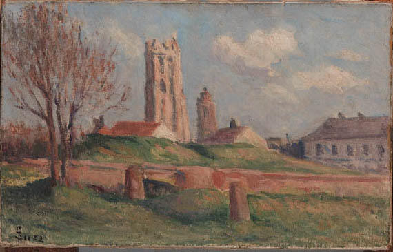 Bergues Church, The Tower — Maximilien Luce