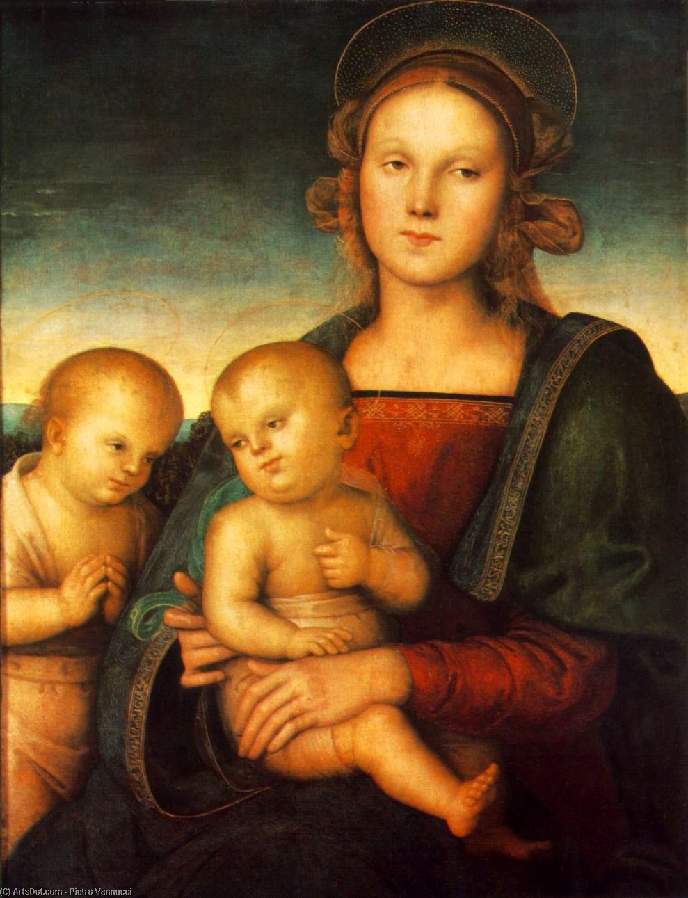 Madonna With Child And Little St. John — Vannucci Pietro (le Perugin)