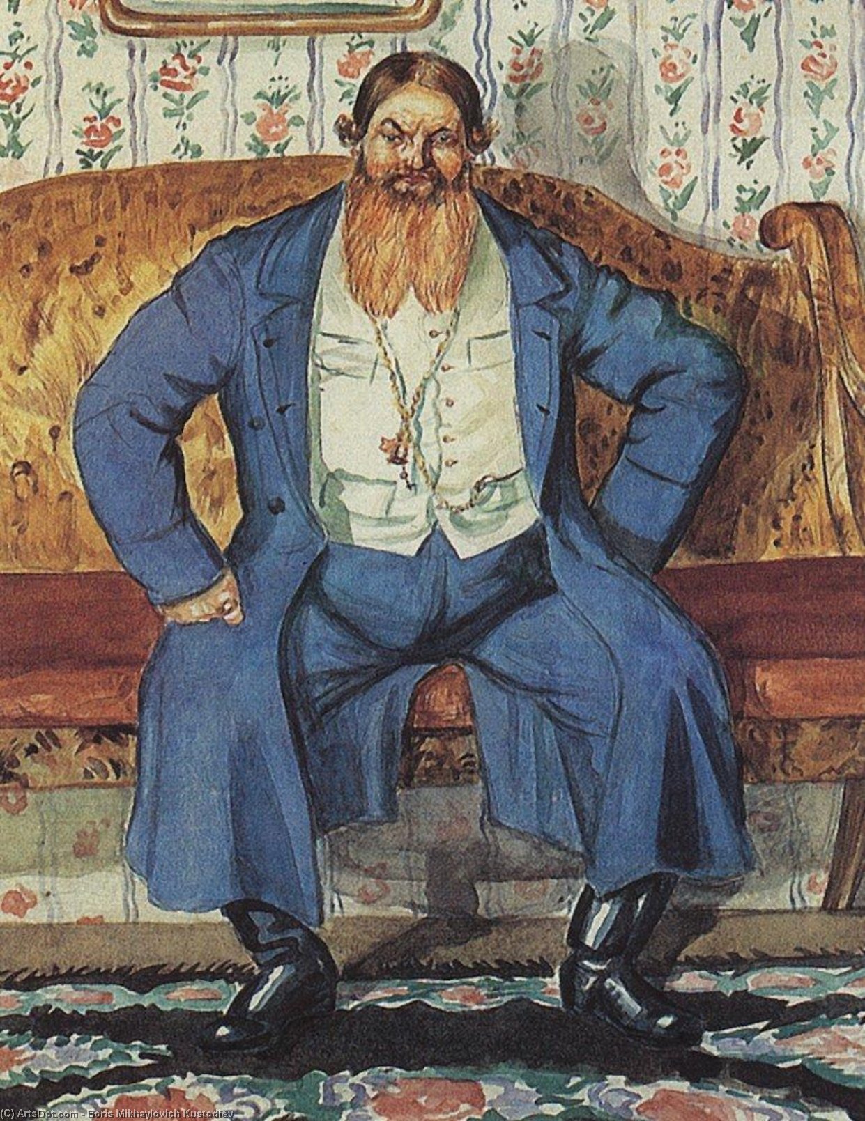 Merchant — Boris Mikhailovich Kustodiev