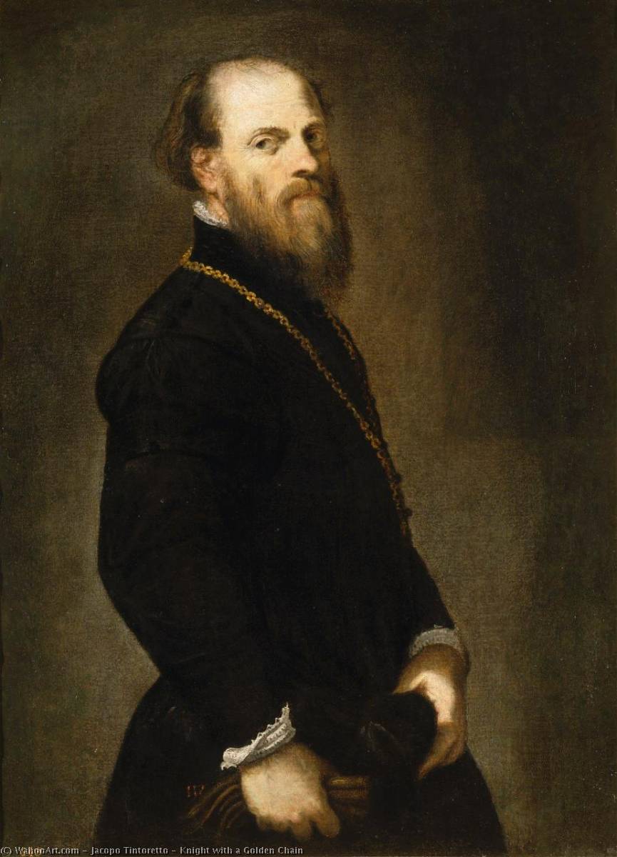Knight With A Golden Chain — Jacopo Tintoretto