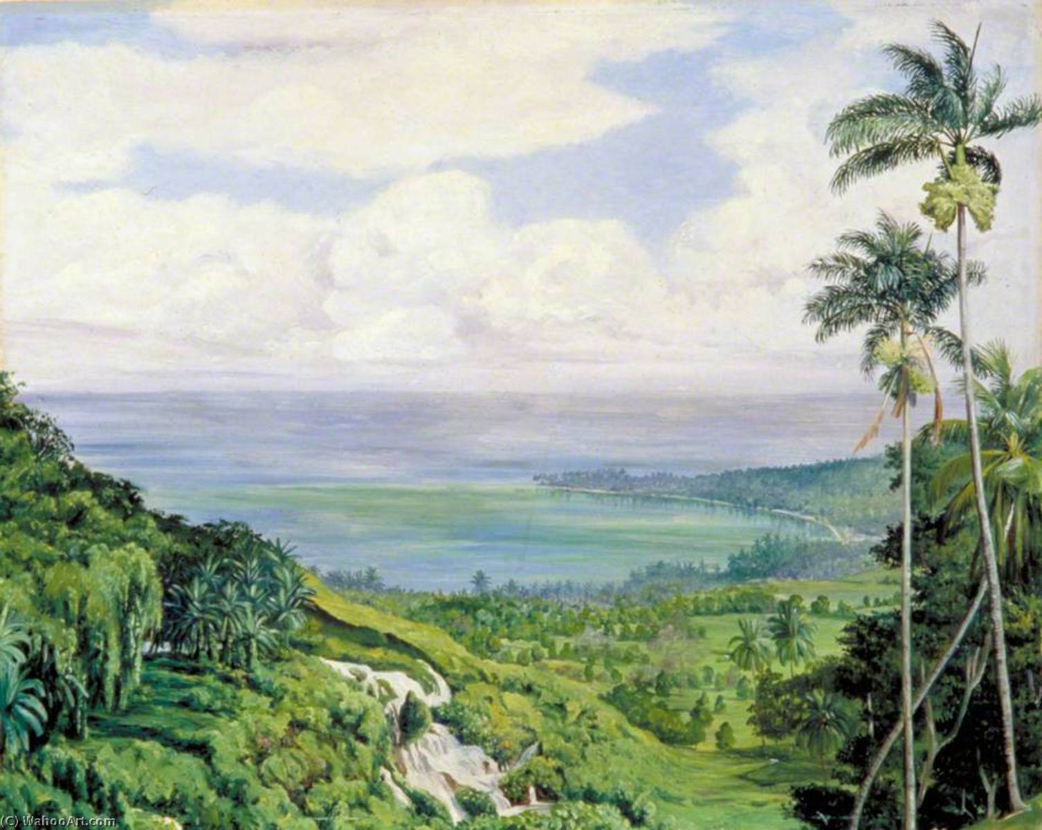 View Over Ochos Rios, Jamaica — Marianne North