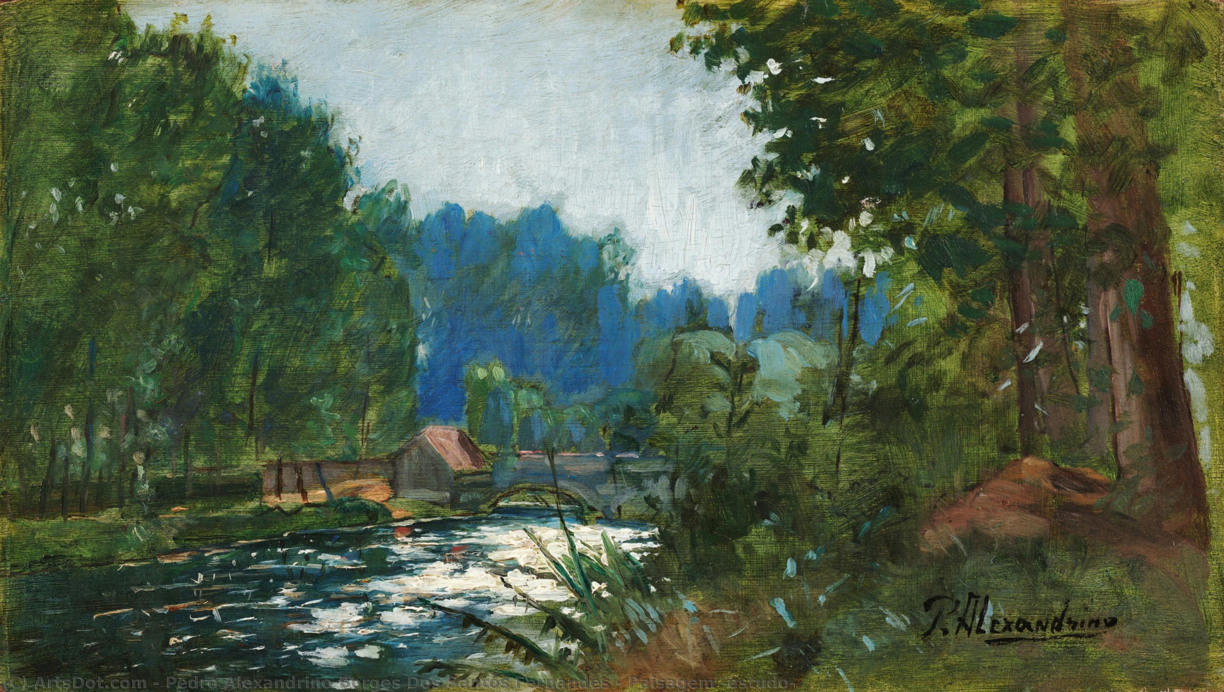 Paisagem (estudo) — Pedro Alexandrino Borges Dos Santos Fernandes