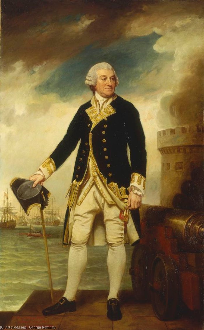 Admiral Sir Francis Geary — George Romney